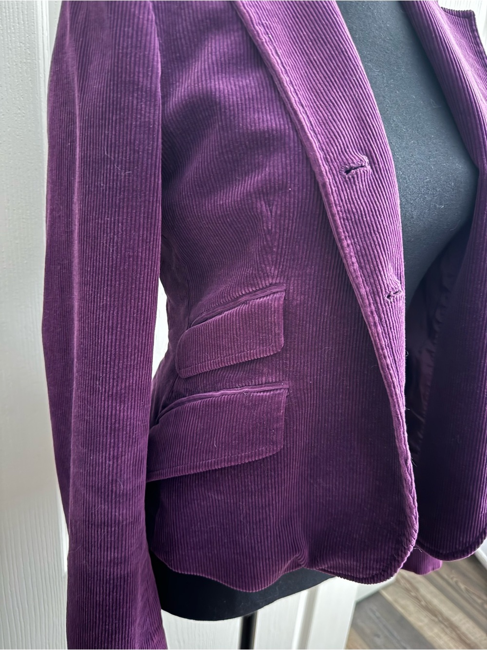 Ralph Lauren Deep Plum Corduroy Blazer Jacket Beautiful! - Picture 9 of 9